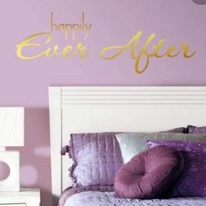 RoomMates Decor Happily Ever After Quote Peel-and-Stick Wall Decals